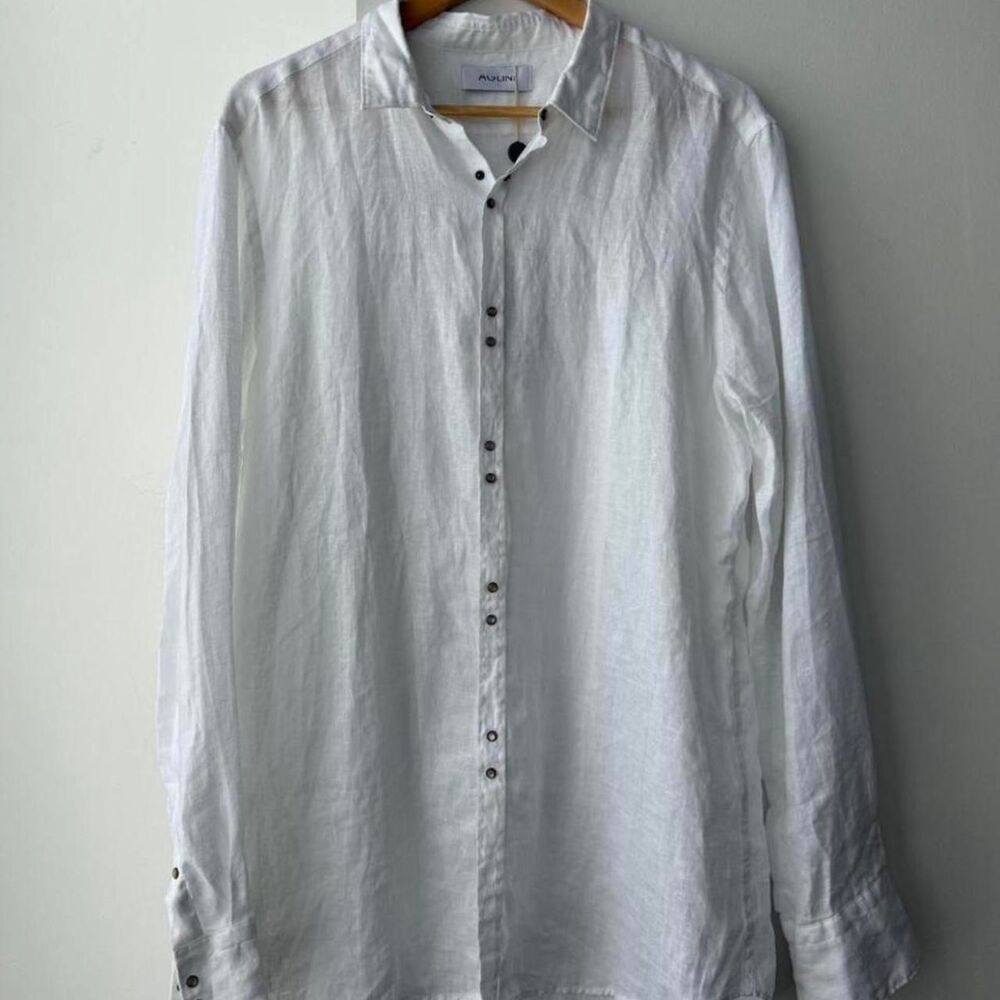 Aglini Men's White Shirt